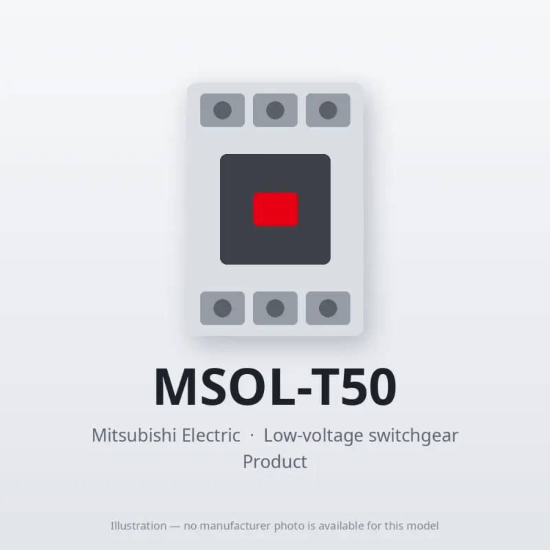MSOL-T50 Mitsubishi Low-voltage switchgear Magnetic Starter