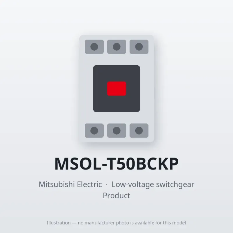 MSOL-T50BCKP Mitsubishi Low-voltage switchgear Magnetic Starter