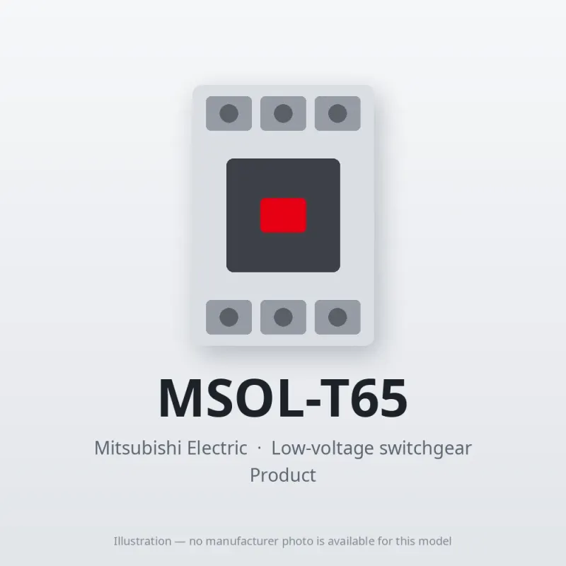 MSOL-T65 Mitsubishi Low-voltage switchgear Magnetic Starter