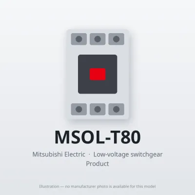 MSOL-T80 Mitsubishi Low-voltage switchgear Magnetic Starter