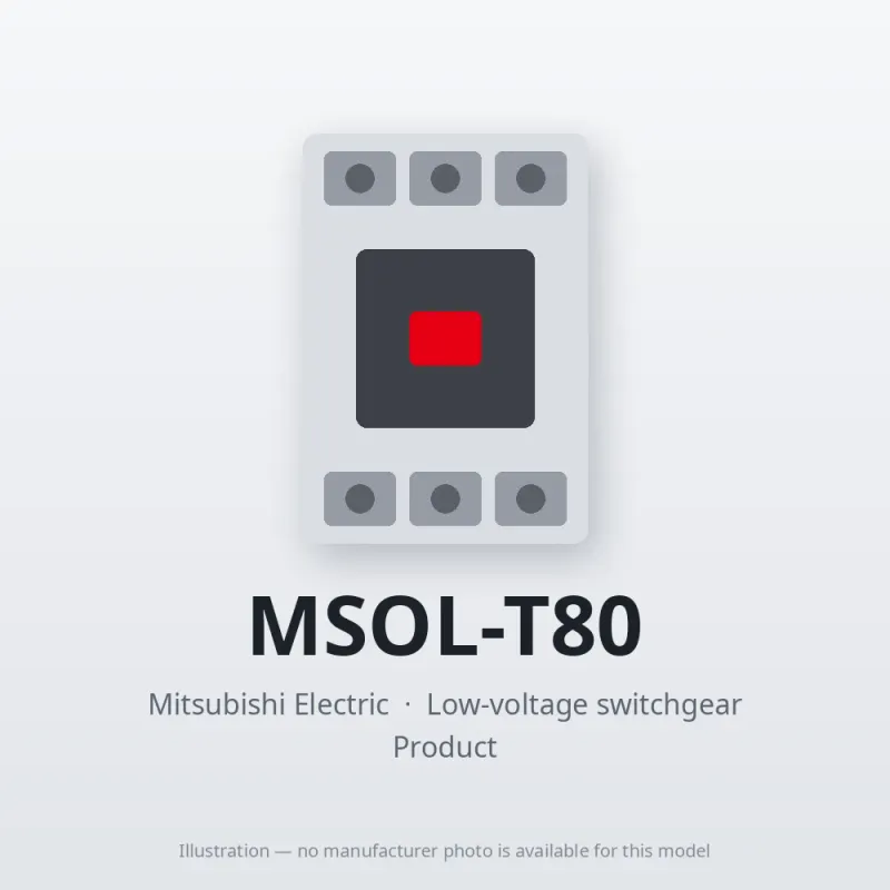 MSOL-T80 Mitsubishi Low-voltage switchgear Magnetic Starter