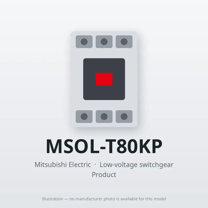 MSOL-T80KP Mitsubishi Low-voltage switchgear Magnetic Starter