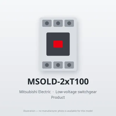 MSOLD-2xT100 Mitsubishi Low-voltage switchgear Magnetic Starter