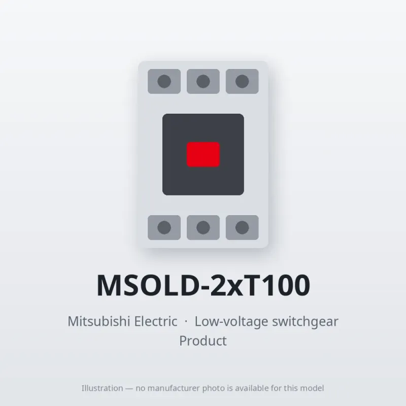 MSOLD-2xT100 Mitsubishi Low-voltage switchgear Magnetic Starter