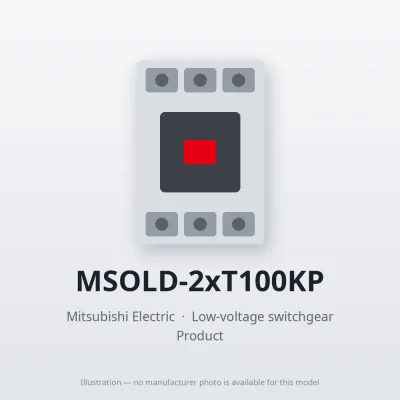 MSOLD-2xT100KP Mitsubishi Low-voltage switchgear Magnetic Starter