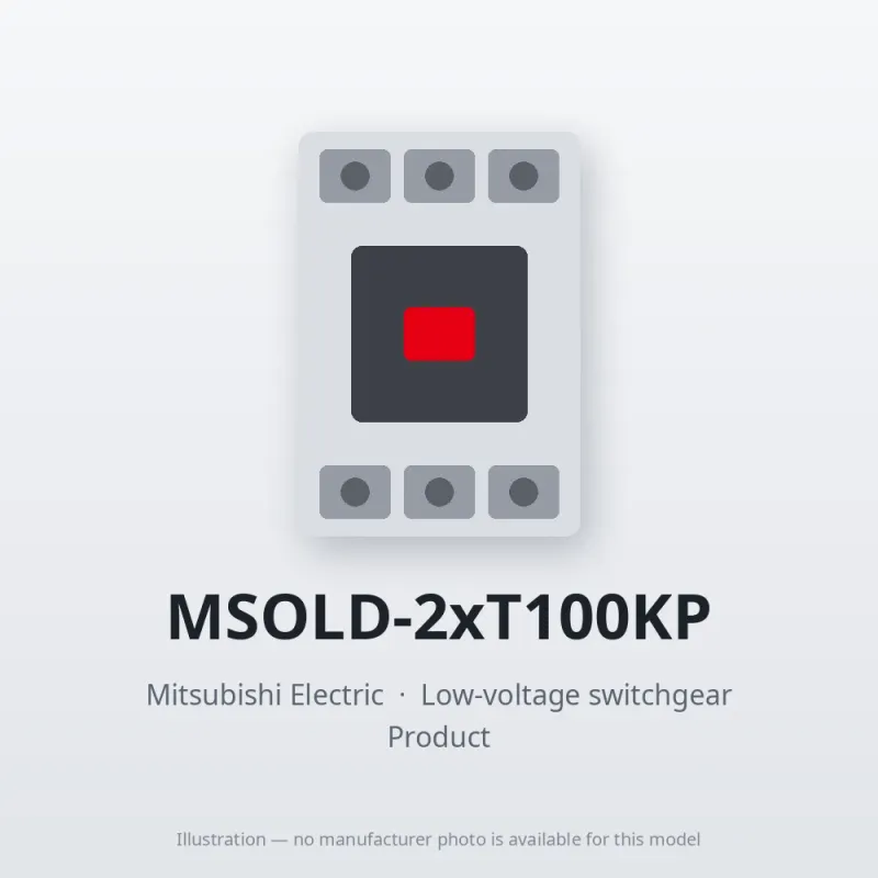MSOLD-2xT100KP Mitsubishi Low-voltage switchgear Magnetic Starter