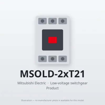 MSOLD-2xT21 Mitsubishi Low-voltage switchgear Magnetic Starter