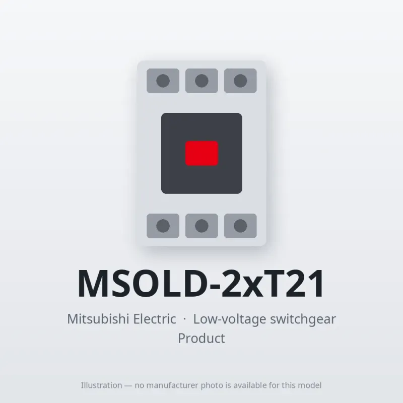 MSOLD-2xT21 Mitsubishi Low-voltage switchgear Magnetic Starter