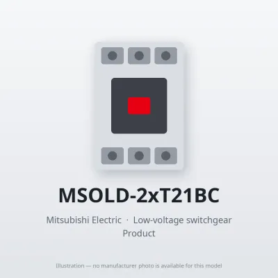 MSOLD-2xT21BC Mitsubishi Low-voltage switchgear Magnetic Starter