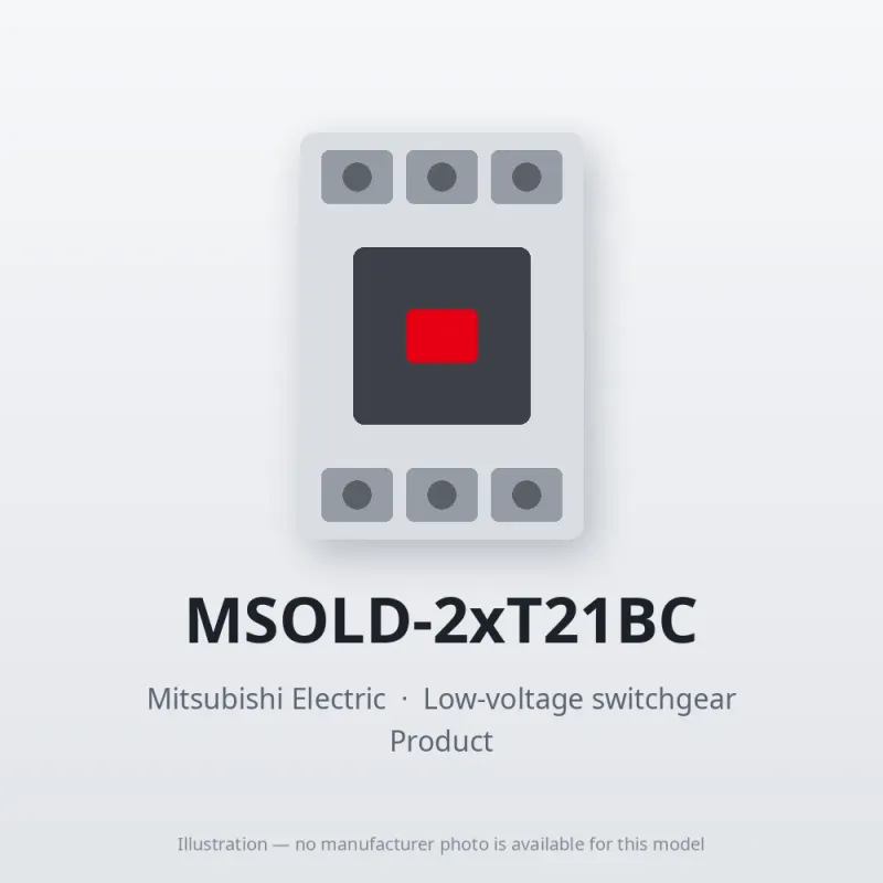 MSOLD-2xT21BC Mitsubishi Low-voltage switchgear Magnetic Starter