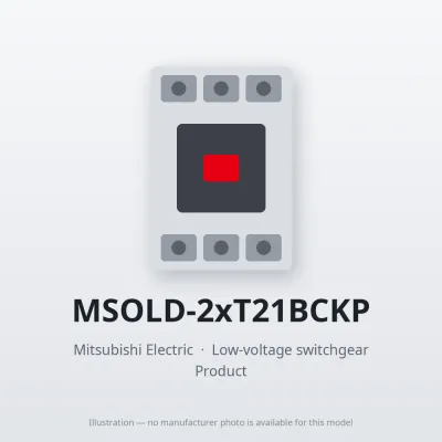 MSOLD-2xT21BCKP Mitsubishi Low-voltage switchgear Magnetic Starter