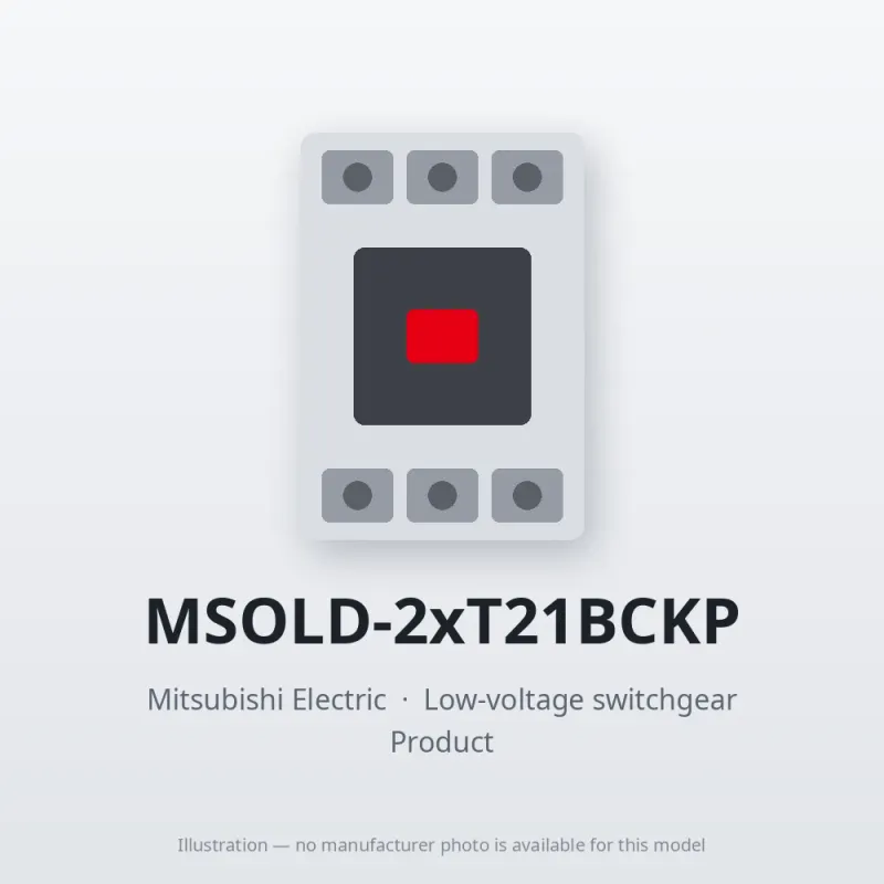MSOLD-2xT21BCKP Mitsubishi Low-voltage switchgear Magnetic Starter