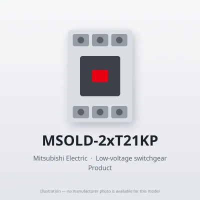 MSOLD-2xT21KP Mitsubishi Low-voltage switchgear Magnetic Starter