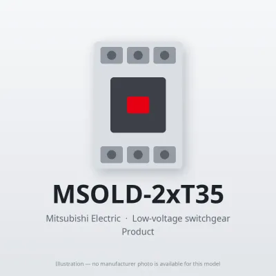 MSOLD-2xT35 Mitsubishi Low-voltage switchgear Magnetic Starter