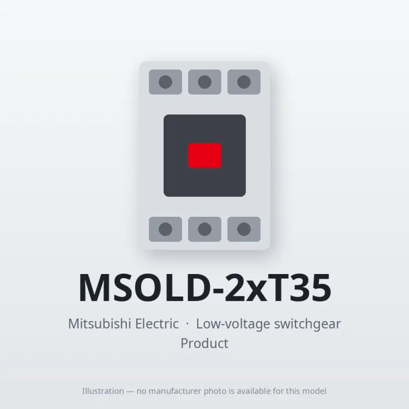 MSOLD-2xT35 Mitsubishi Low-voltage switchgear Magnetic Starter