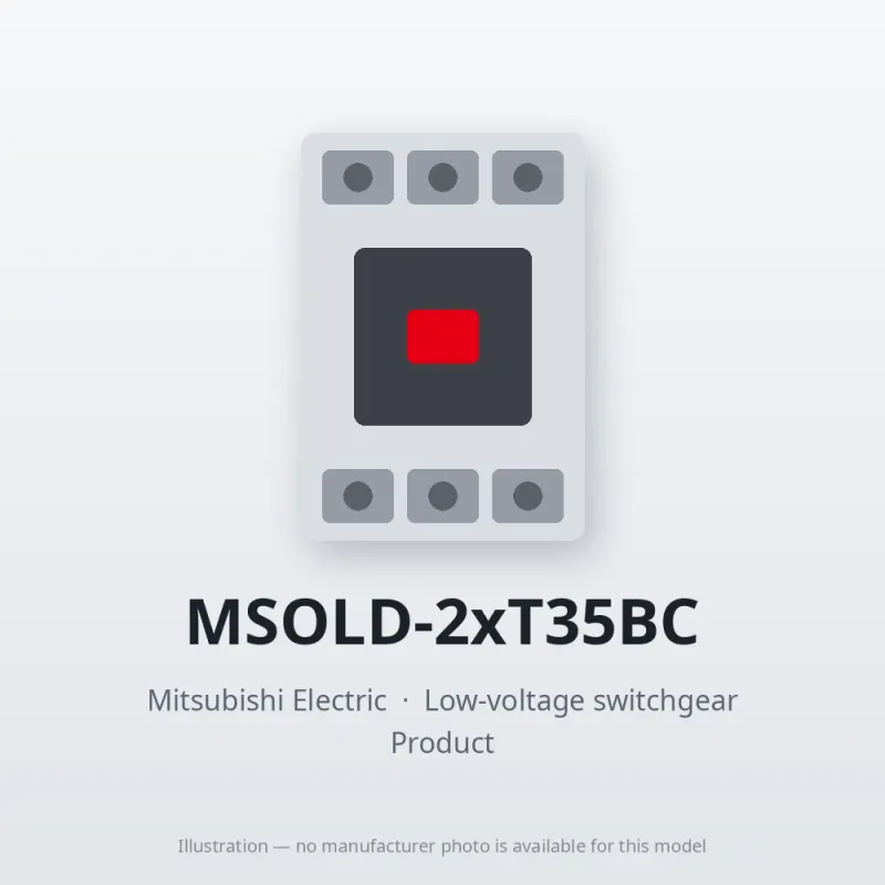 MSOLD-2xT35BC Mitsubishi Low-voltage switchgear Magnetic Starter