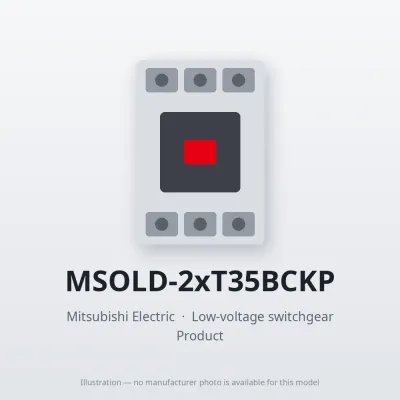MSOLD-2xT35BCKP Mitsubishi Low-voltage switchgear Magnetic Starter