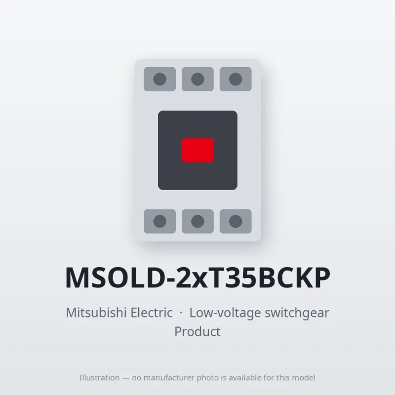 MSOLD-2xT35BCKP Mitsubishi Low-voltage switchgear Magnetic Starter