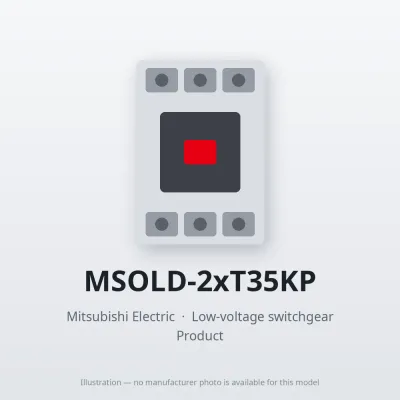 MSOLD-2xT35KP Mitsubishi Low-voltage switchgear Magnetic Starter