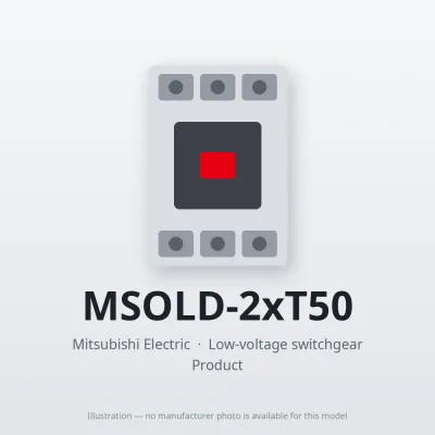 MSOLD-2xT50 Mitsubishi Low-voltage switchgear Magnetic Starter