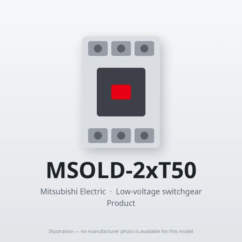 MSOLD-2xT50 Mitsubishi Low-voltage switchgear Magnetic Starter