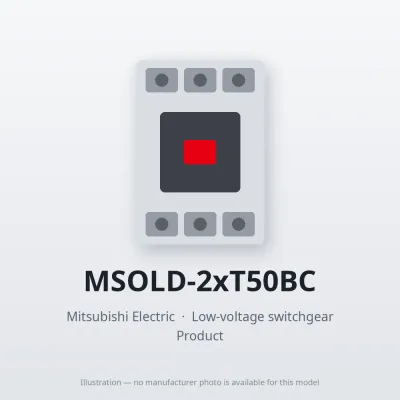 MSOLD-2xT50BC Mitsubishi Low-voltage switchgear Magnetic Starter