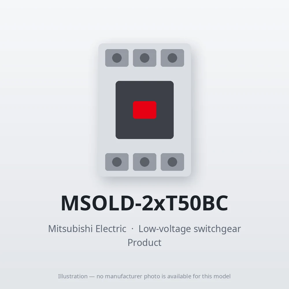 MSOLD-2xT50BC Mitsubishi Low-voltage switchgear Magnetic Starter