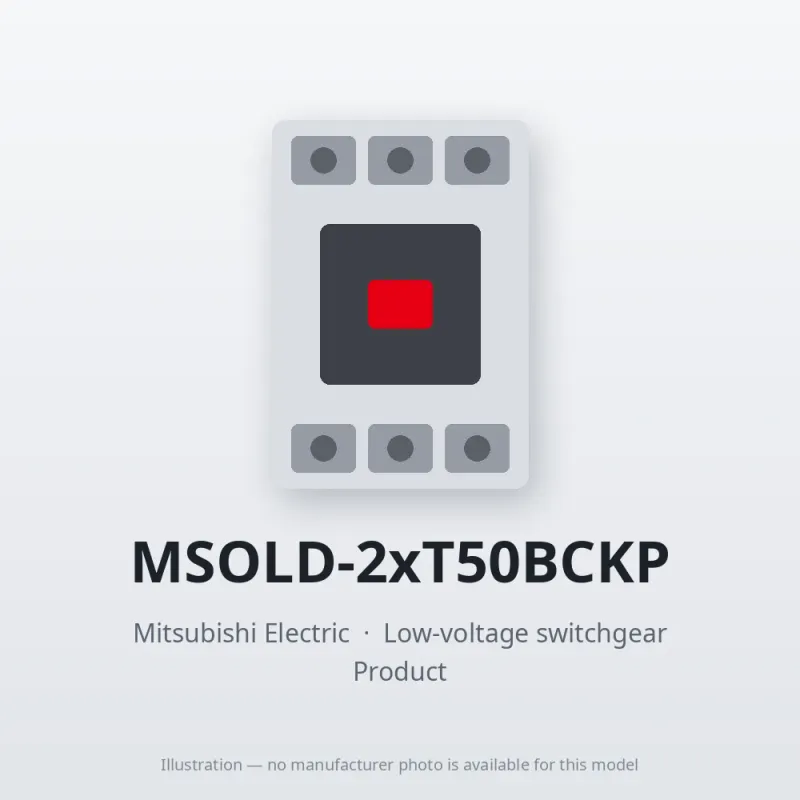 MSOLD-2xT50BCKP Mitsubishi Low-voltage switchgear Magnetic Starter