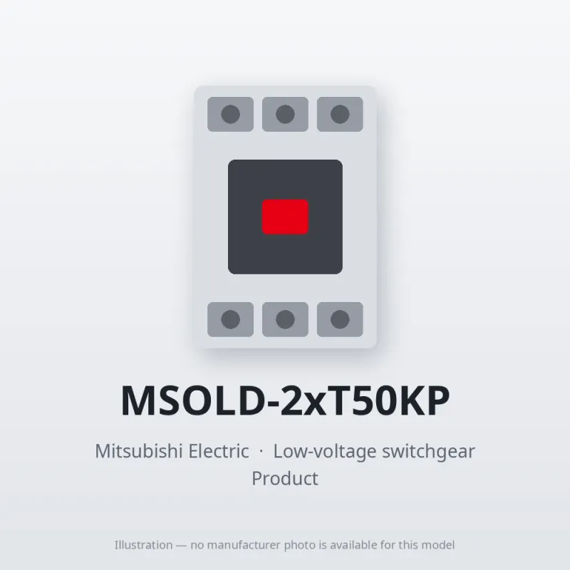 MSOLD-2xT50KP Mitsubishi Low-voltage switchgear Magnetic Starter