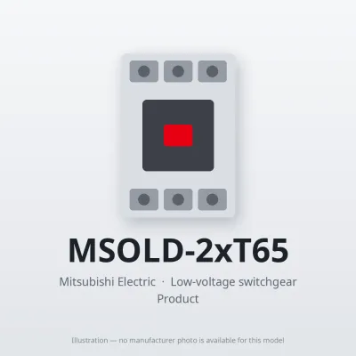 MSOLD-2xT65 Mitsubishi Low-voltage switchgear Magnetic Starter