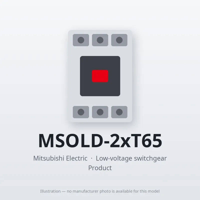 MSOLD-2xT65 Mitsubishi Low-voltage switchgear Magnetic Starter