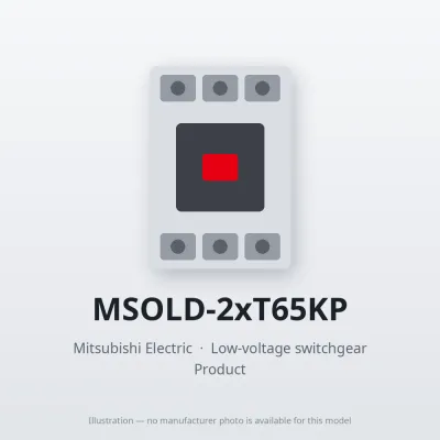 MSOLD-2xT65KP Mitsubishi Low-voltage switchgear Magnetic Starter