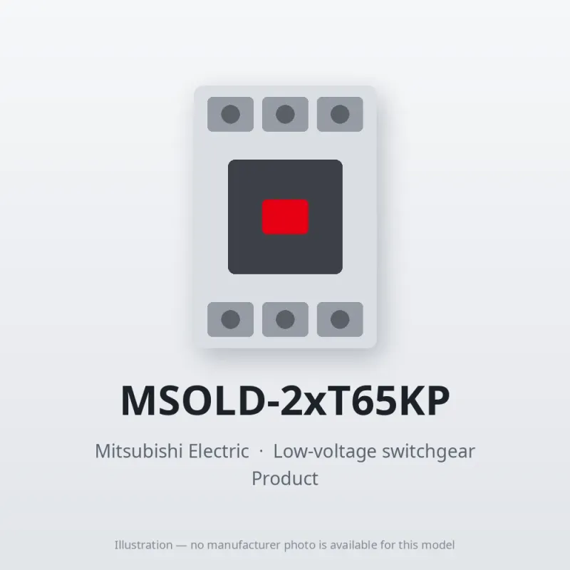 MSOLD-2xT65KP Mitsubishi Low-voltage switchgear Magnetic Starter