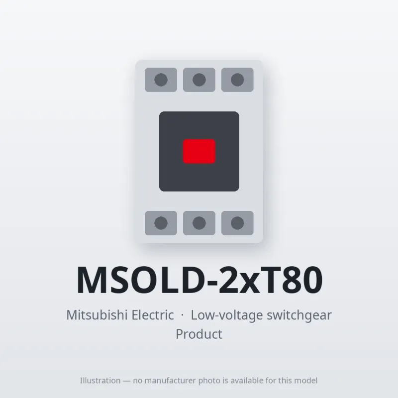 MSOLD-2xT80 Mitsubishi Low-voltage switchgear Magnetic Starter