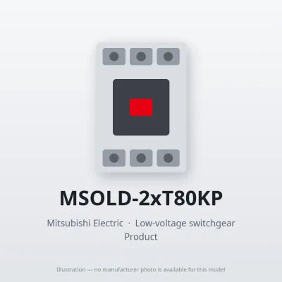 MSOLD-2xT80KP Mitsubishi Low-voltage switchgear Magnetic Starter
