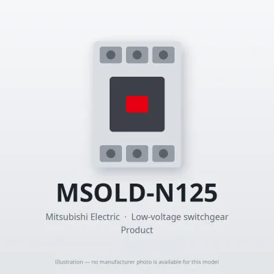 MSOLD-N125 Mitsubishi Low-voltage switchgear Magnetic Starter