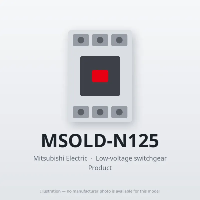 MSOLD-N125 Mitsubishi Low-voltage switchgear Magnetic Starter