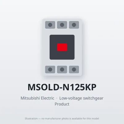 MSOLD-N125KP Mitsubishi Low-voltage switchgear Magnetic Starter