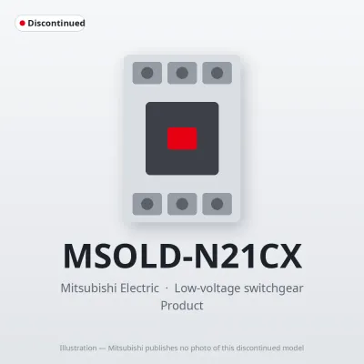 MSOLD-N21CX Mitsubishi Low-voltage switchgear Magnetic Starter