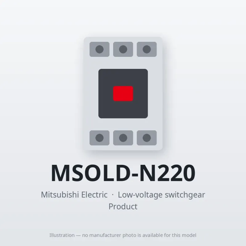 MSOLD-N220 Mitsubishi Low-voltage switchgear Magnetic Starter
