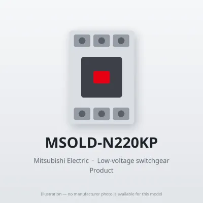 MSOLD-N220KP Mitsubishi Low-voltage switchgear Magnetic Starter