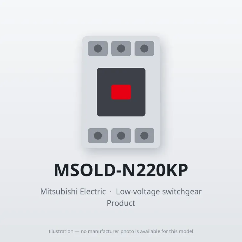 MSOLD-N220KP Mitsubishi Low-voltage switchgear Magnetic Starter