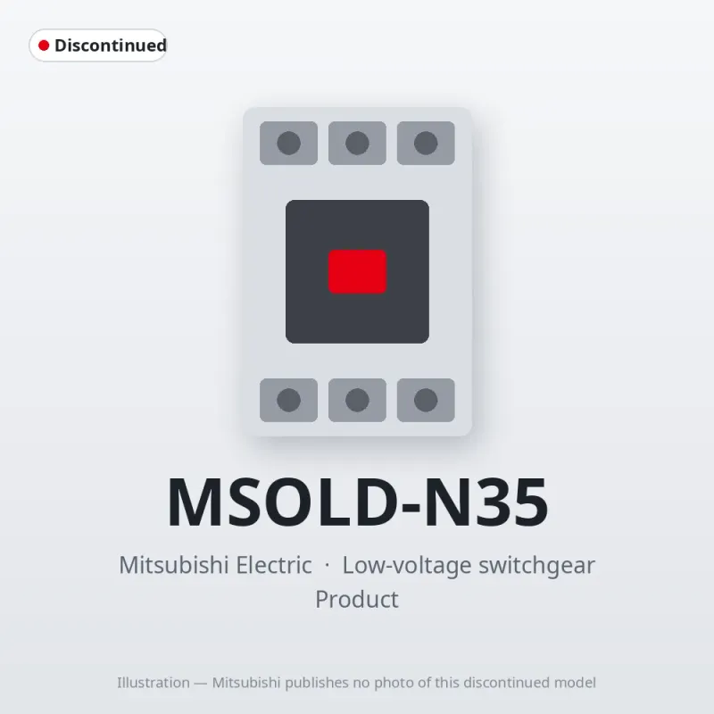 MSOLD-N35 Mitsubishi Low-voltage switchgear Magnetic Starter