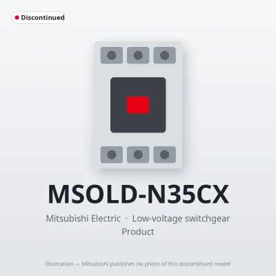 MSOLD-N35CX Mitsubishi Low-voltage switchgear Magnetic Starter