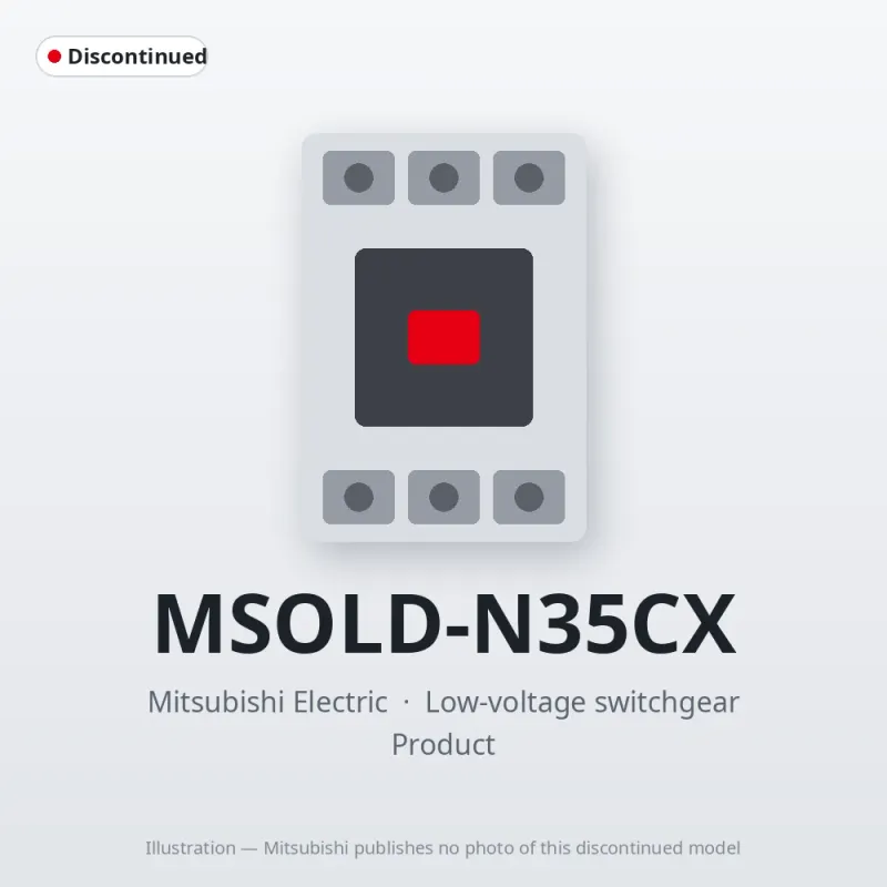 MSOLD-N35CX Mitsubishi Low-voltage switchgear Magnetic Starter