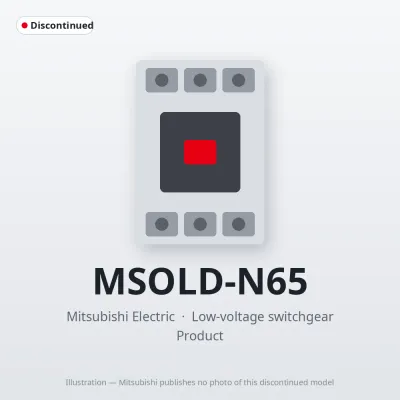MSOLD-N65 Mitsubishi Low-voltage switchgear Magnetic Starter