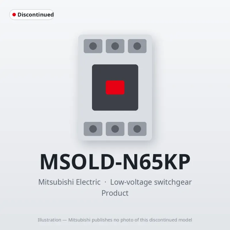 MSOLD-N65KP Mitsubishi Low-voltage switchgear Magnetic Starter