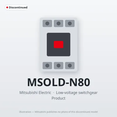 MSOLD-N80 Mitsubishi Low-voltage switchgear Magnetic Starter