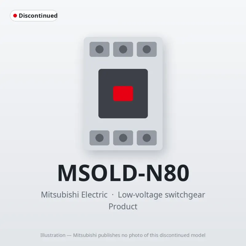 MSOLD-N80 Mitsubishi Low-voltage switchgear Magnetic Starter