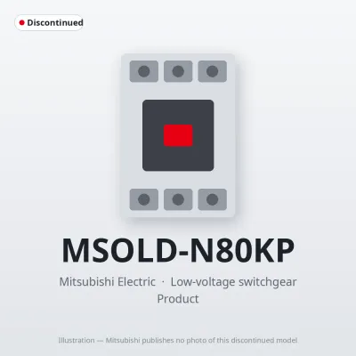 MSOLD-N80KP Mitsubishi Low-voltage switchgear Magnetic Starter